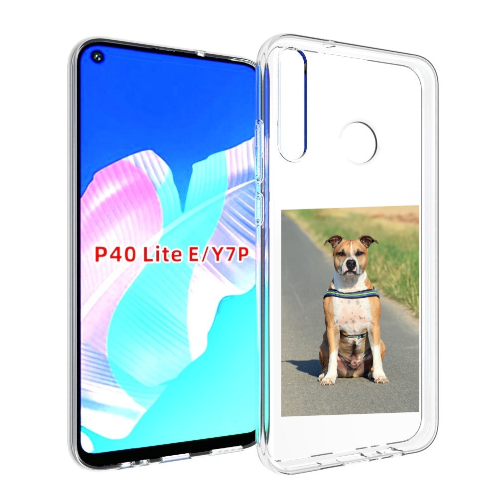 

Чехол бампер MyPads стаффорд терьер для Huawei P40 Lite E, Прозрачный, Tocco