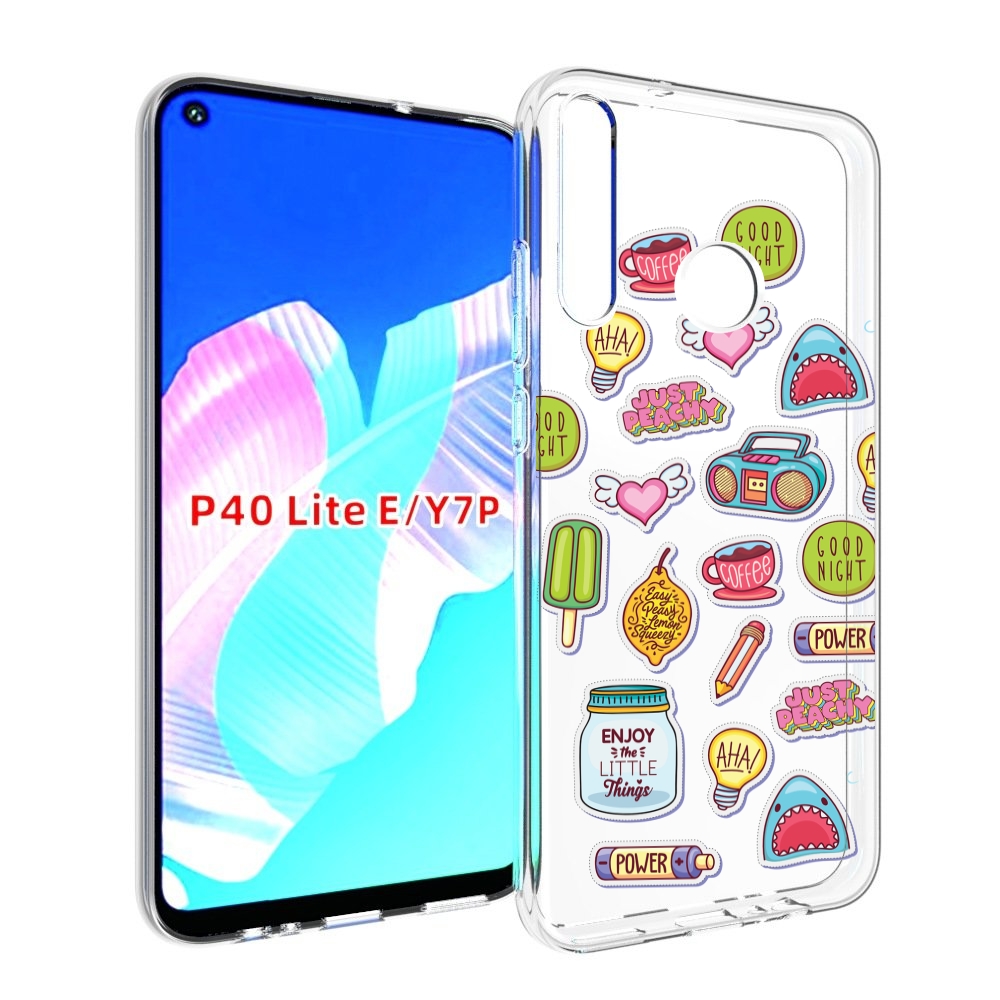 

Чехол бампер MyPads стикер-пак для Huawei P40 Lite E, Прозрачный, Tocco