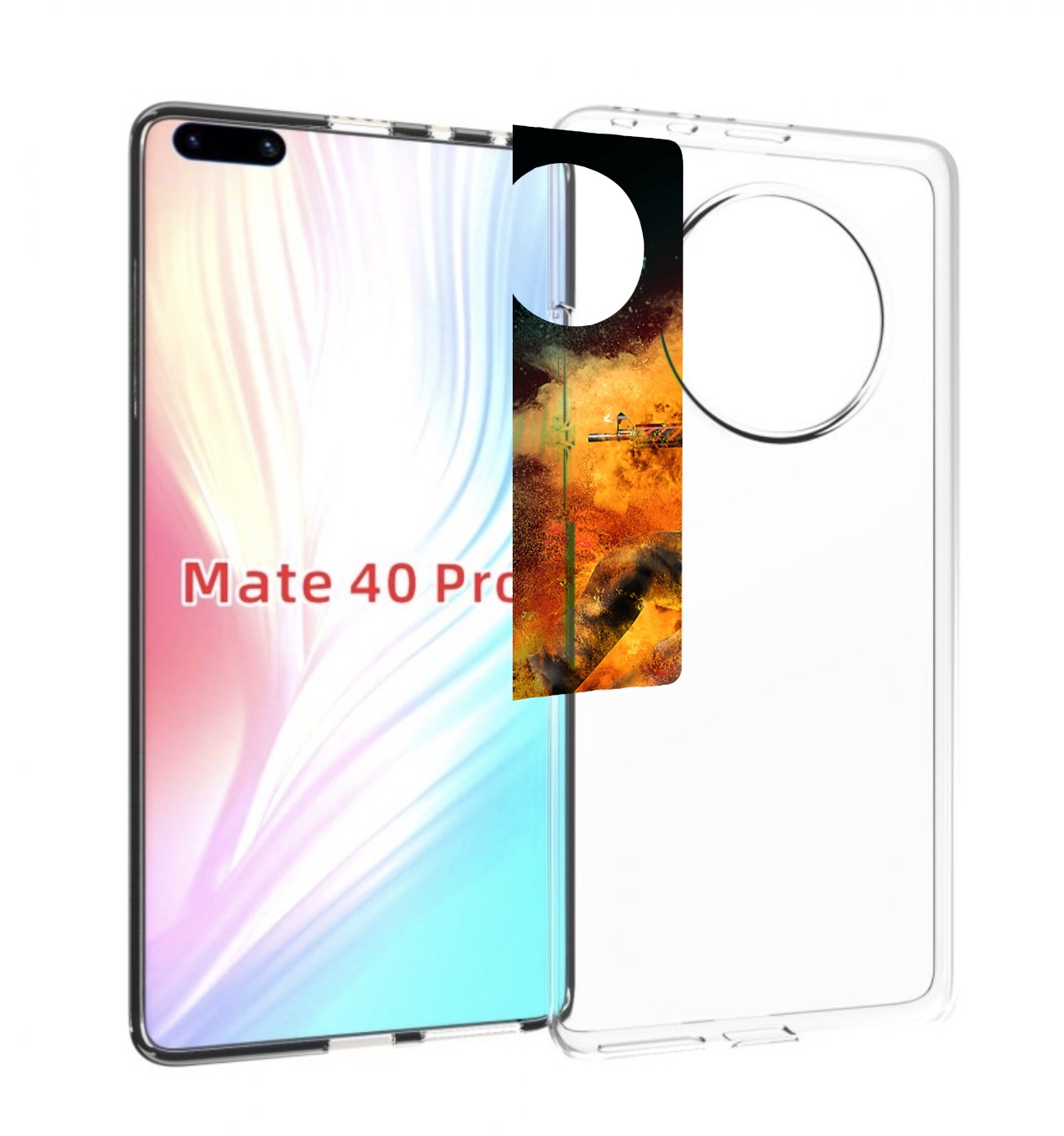 

Чехол MyPads CS-go Контр-террорист для Huawei Mate 40 Pro (NOH-NX9), Прозрачный, Tocco