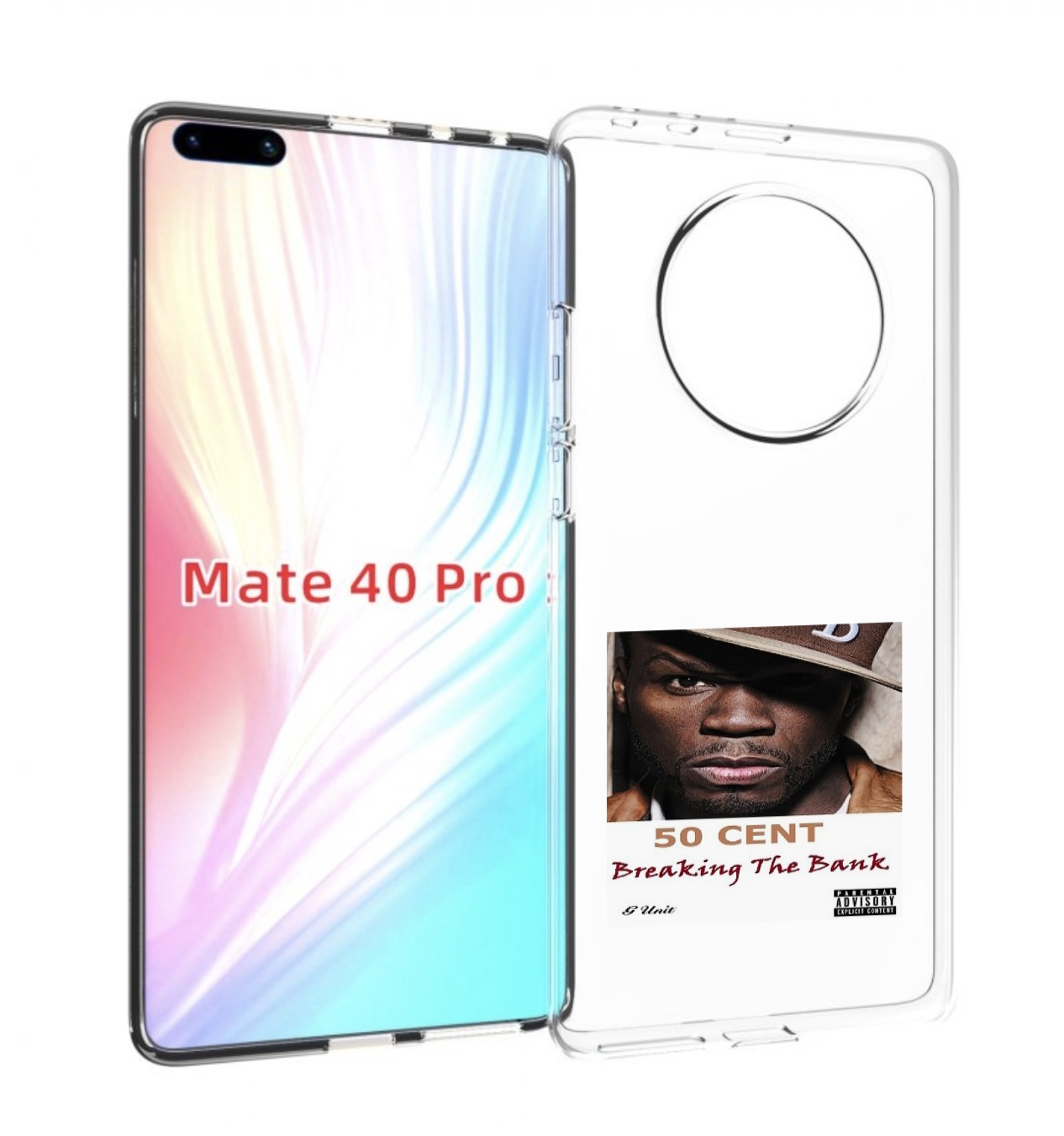 

Чехол MyPads 50 Cent - Breaking The Bank для Huawei Mate 40 Pro (NOH-NX9), Прозрачный, Tocco