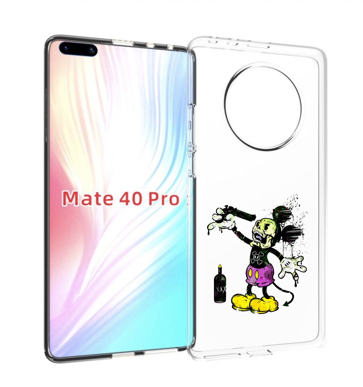 

Чехол MyPads Драг Микки для Huawei Mate 40 Pro (NOH-NX9), Прозрачный, Tocco