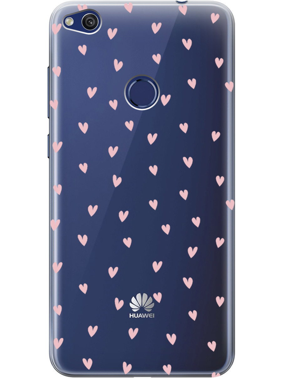

Силиконовый чехол на Honor 8 Lite / Huawei P8 Lite (2017) с принтом прозрачный 872656, Прозрачный;розовый, 714714591