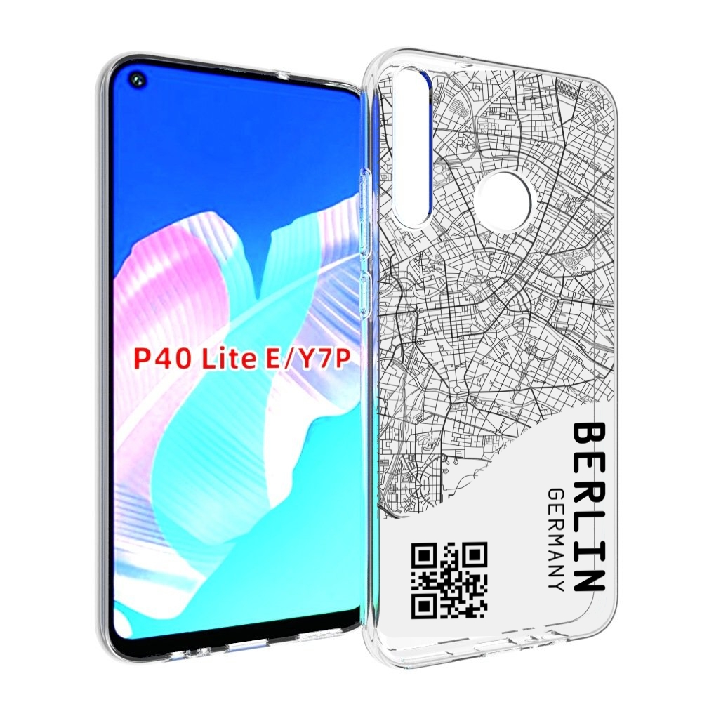 

Чехол бампер MyPads схема-берлин для Huawei P40 Lite E, Прозрачный, Tocco