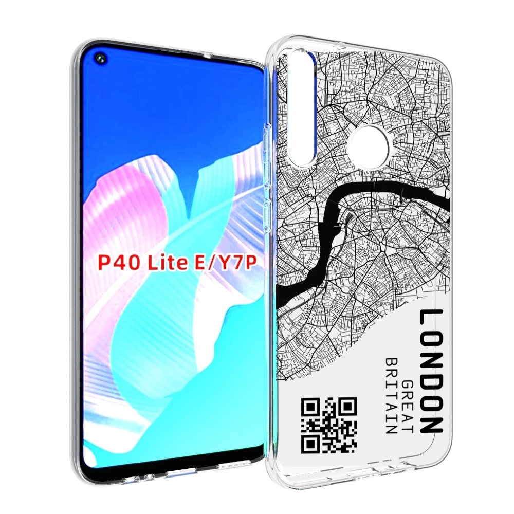 

Чехол бампер MyPads схема-лондон для Huawei P40 Lite E, Прозрачный, Tocco