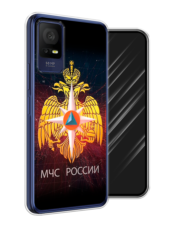 

Чехол Awog на TCL 408 "МЧС России", Черный;желтый;красный, 291350-5