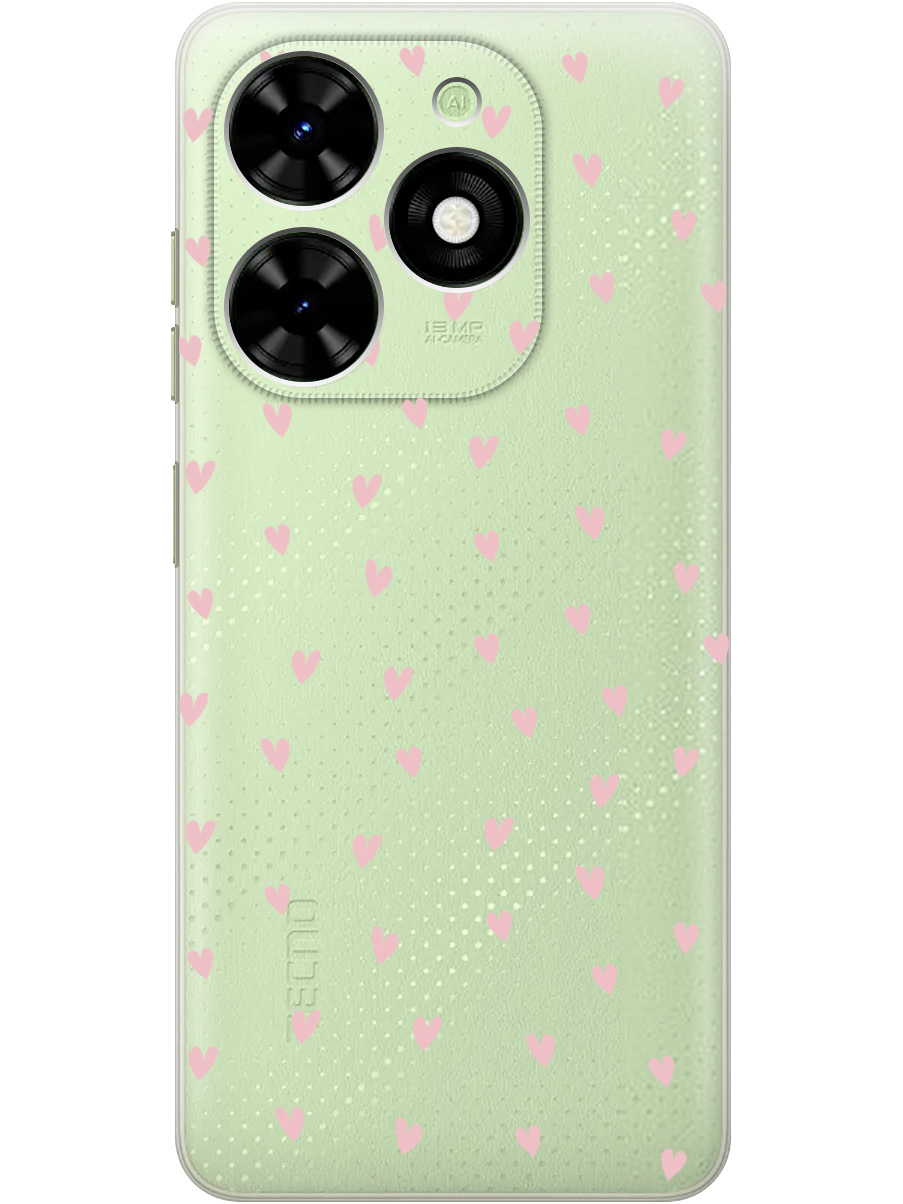 

Силиконовый чехол на Tecno Spark Go 2024 / Spark 20 / 20C / Pop 8 с принтом 872664, Прозрачный;розовый, 777768891