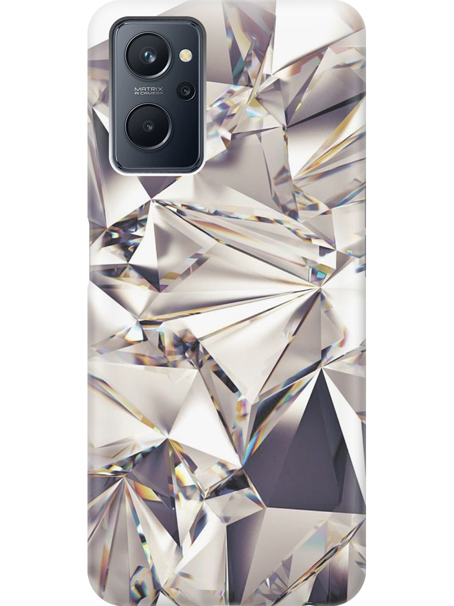

Силиконовый чехол на Realme 9i с принтом "Алмазные грани", Прозрачный;серый;черный, 740189431