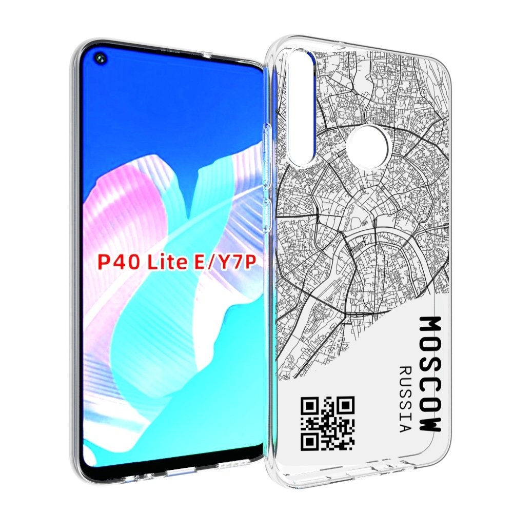 

Чехол бампер MyPads схема-москва для Huawei P40 Lite E, Прозрачный, Tocco