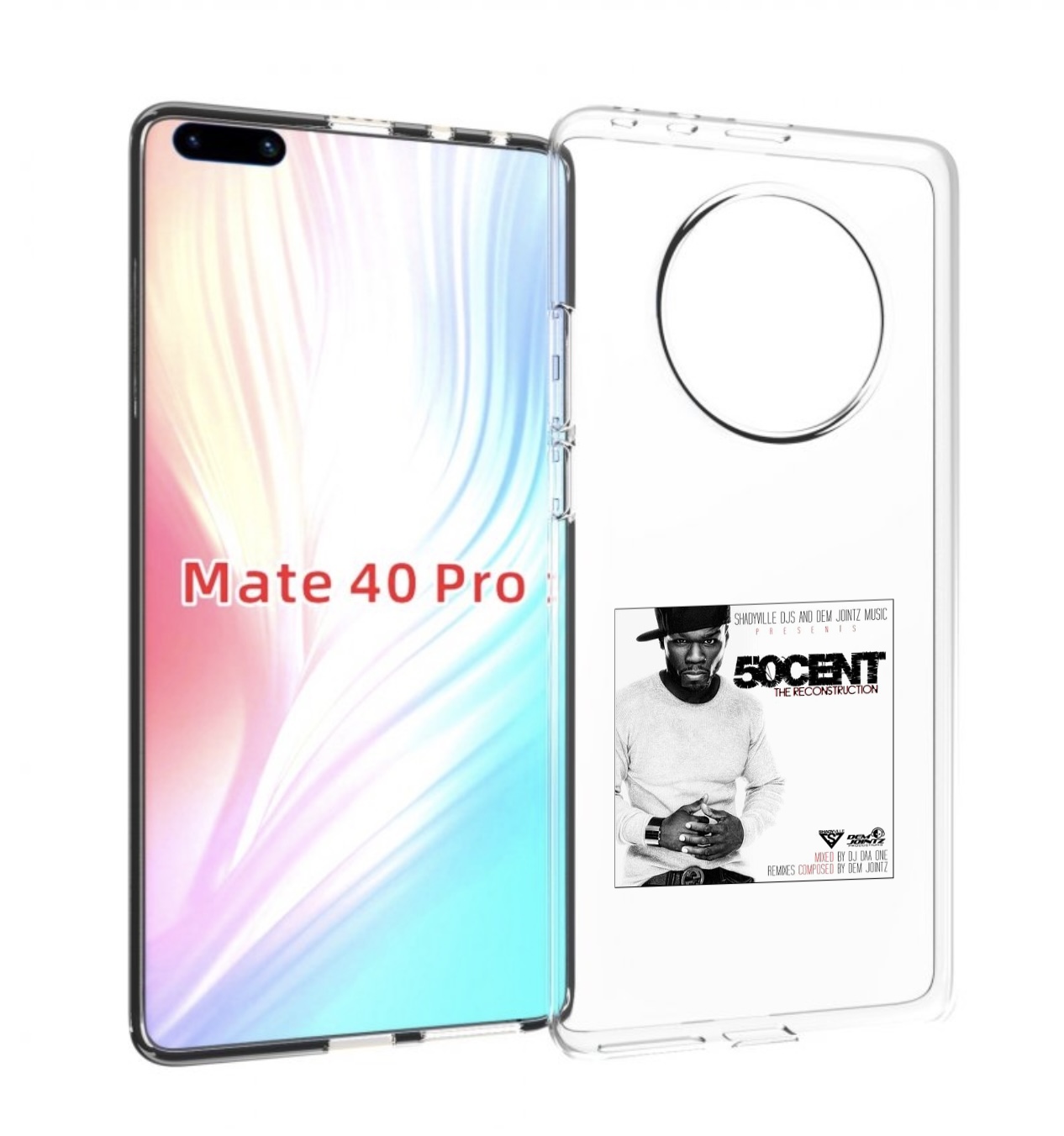 Чехол MyPads 50 Cent - The Reconstruction для Huawei Mate 40 Pro (NOH-NX9)