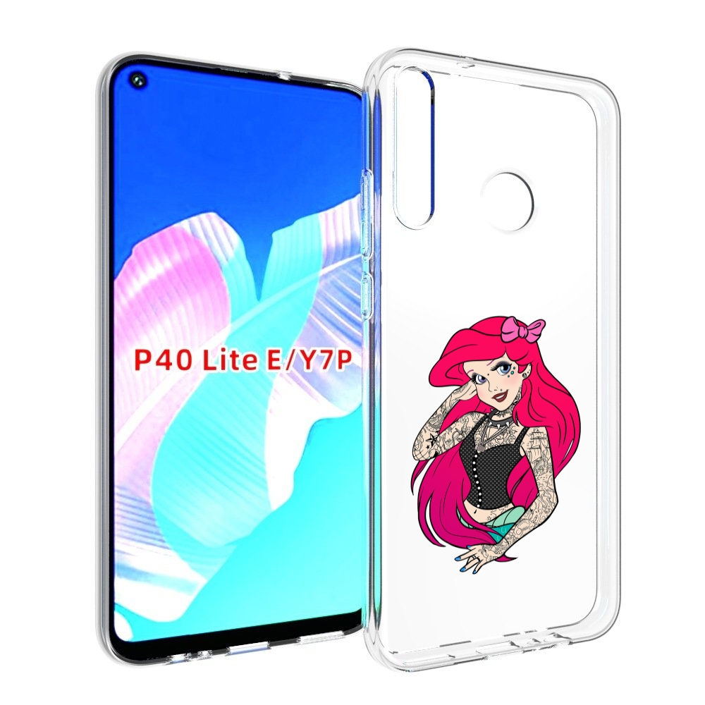 

Чехол бампер MyPads татуированная-принцесса женский для Huawei P, Прозрачный, Tocco
