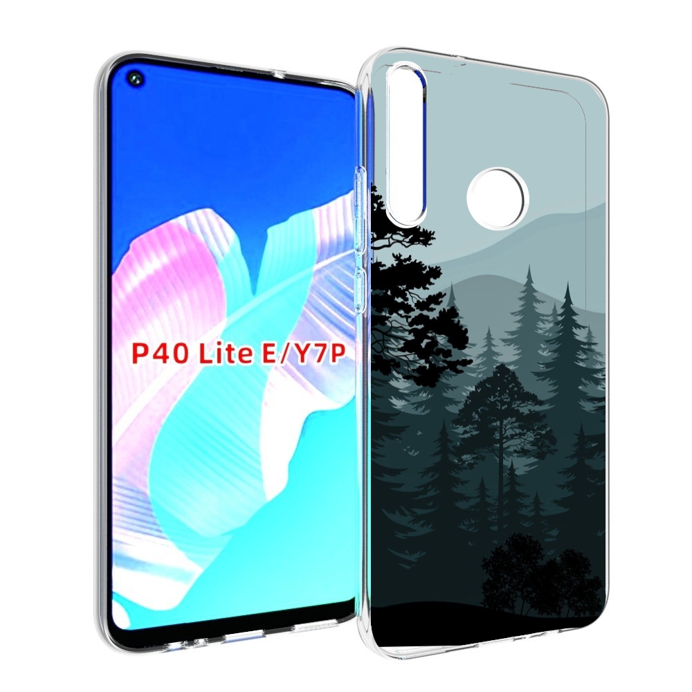 

Чехол бампер MyPads темный лесочек для Huawei P40 Lite E, Прозрачный, Tocco
