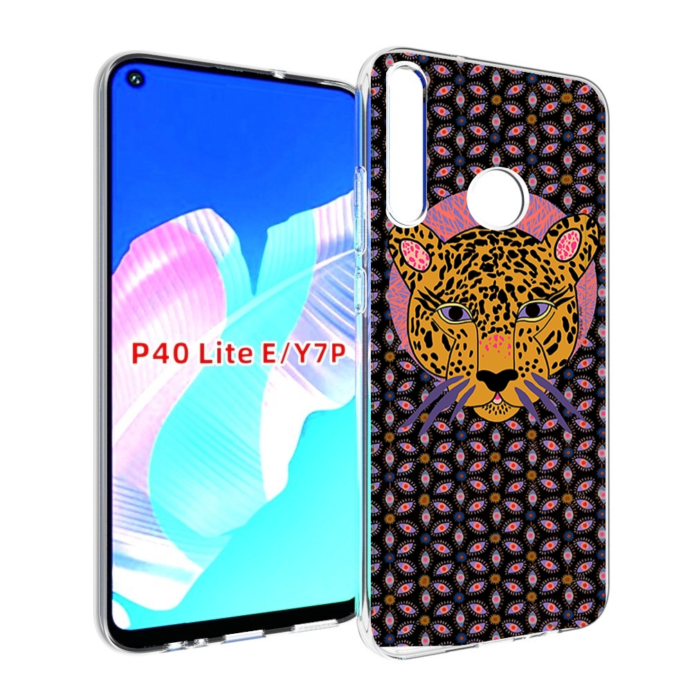 Чехол бампер MyPads тигр-в-глазах для Huawei P40 Lite E