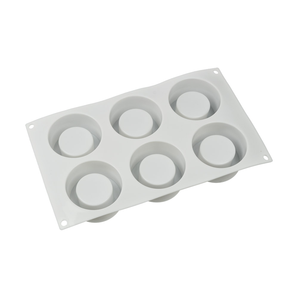 фото Форма для выпечки силиконовая для пирожных мишки-6 ячеек spc-0334, 30.5x18x1.8 см s-chief