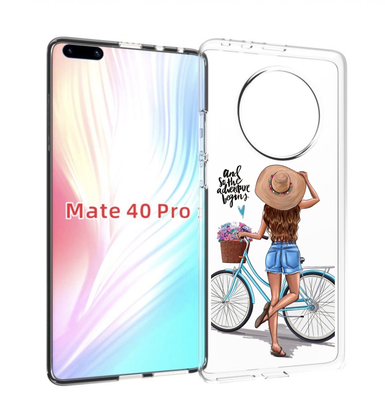 

Чехол MyPads Adventure женский для Huawei Mate 40 Pro (NOH-NX9), Прозрачный, Tocco