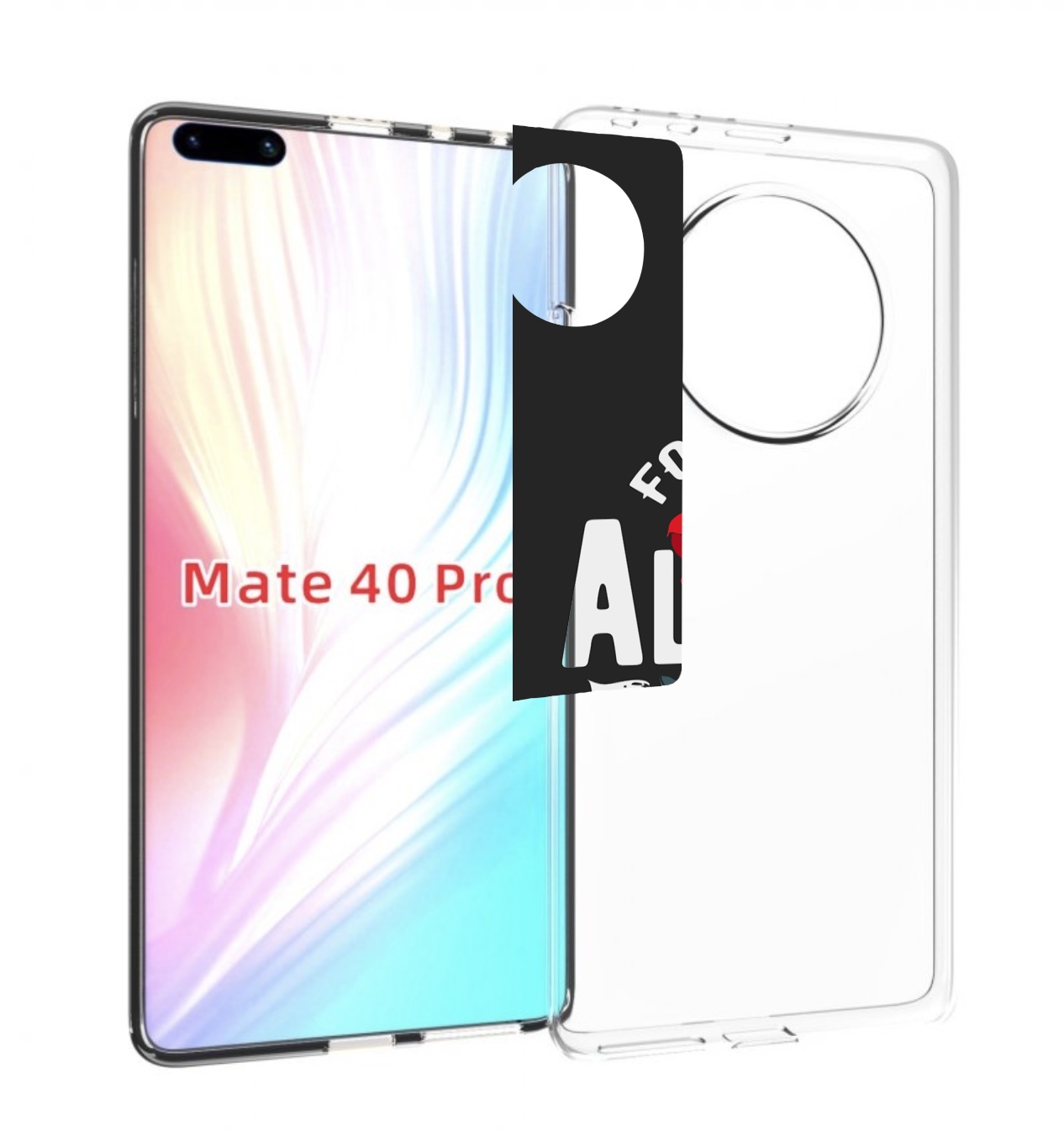 

Чехол MyPads Alone для Huawei Mate 40 Pro (NOH-NX9), Прозрачный, Tocco