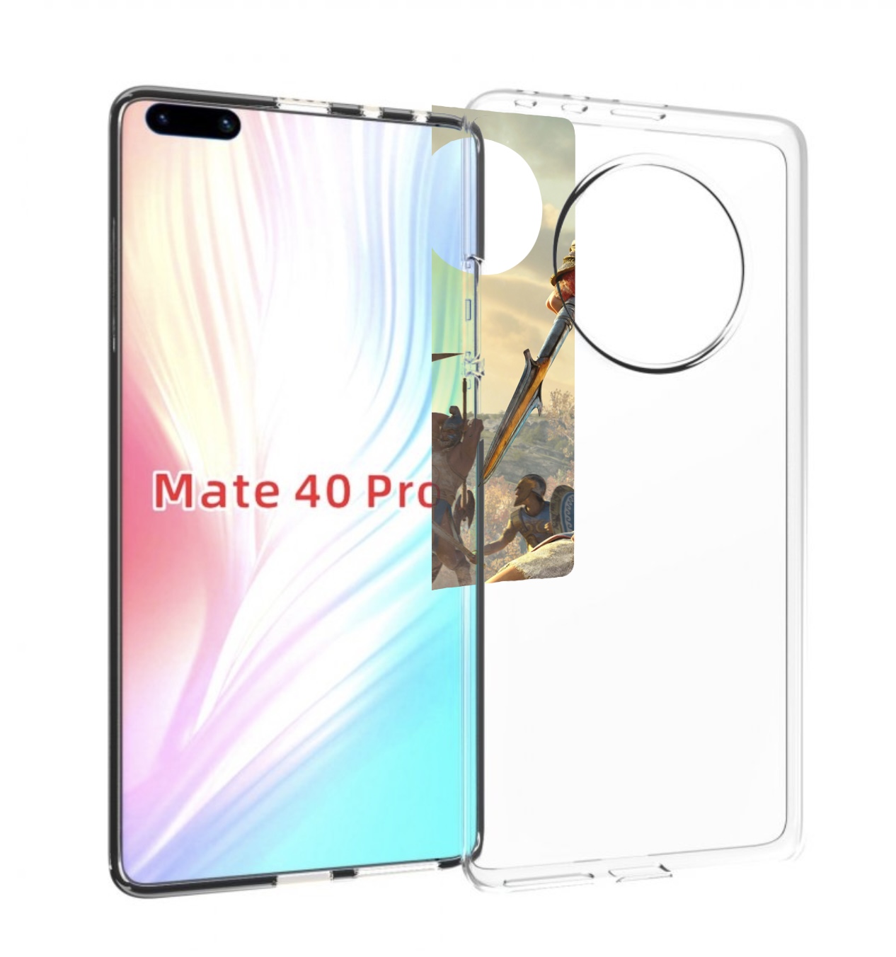 

Чехол MyPads Assassin's Creed Odyssey Kassandra мужской для Huawei Mate 40 Pro (NOH-NX9), Прозрачный, Tocco