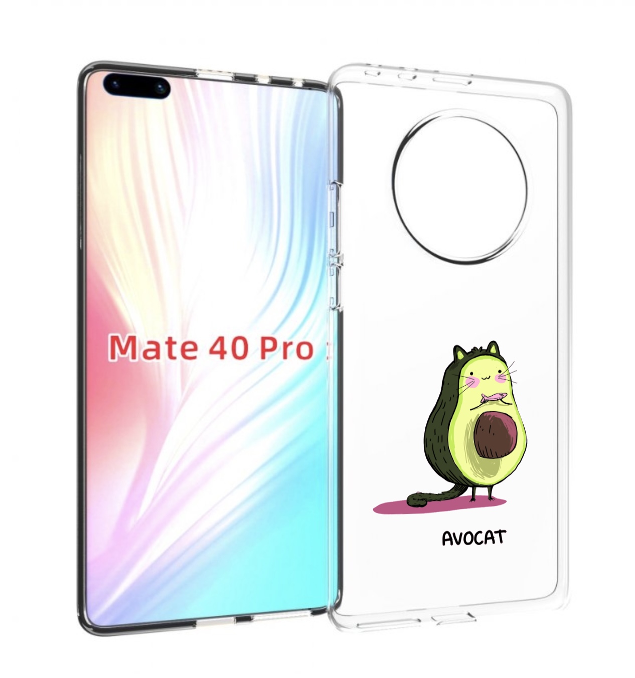 

Чехол MyPads Avocat для Huawei Mate 40 Pro (NOH-NX9), Прозрачный, Tocco
