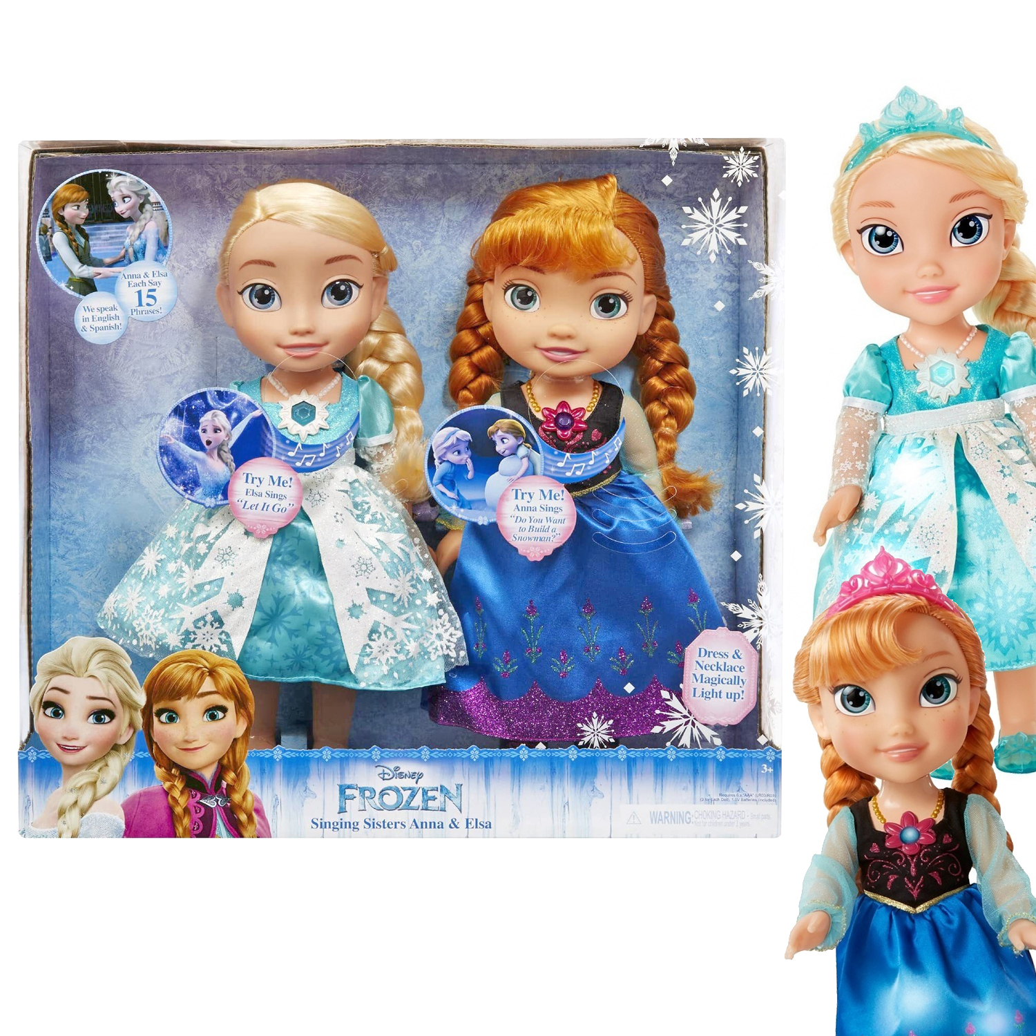 Набор кукол коллекционный Анна и Эльза Disney , поющие (звуковые и световые функции)