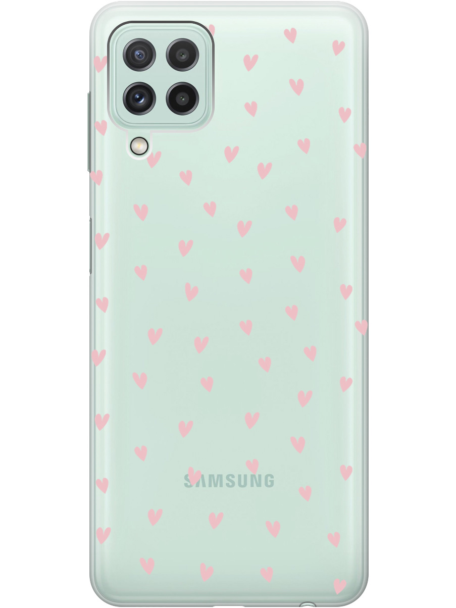 

Силиконовый чехол на Samsung Galaxy A22 / M32 / M22 с принтом прозрачный 872688, Прозрачный;розовый, 730829591