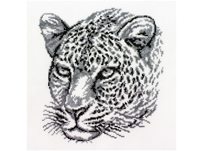 Купить Набор для творчества Белоснежка Набор для вышивания крестиком Леопард 186-14,