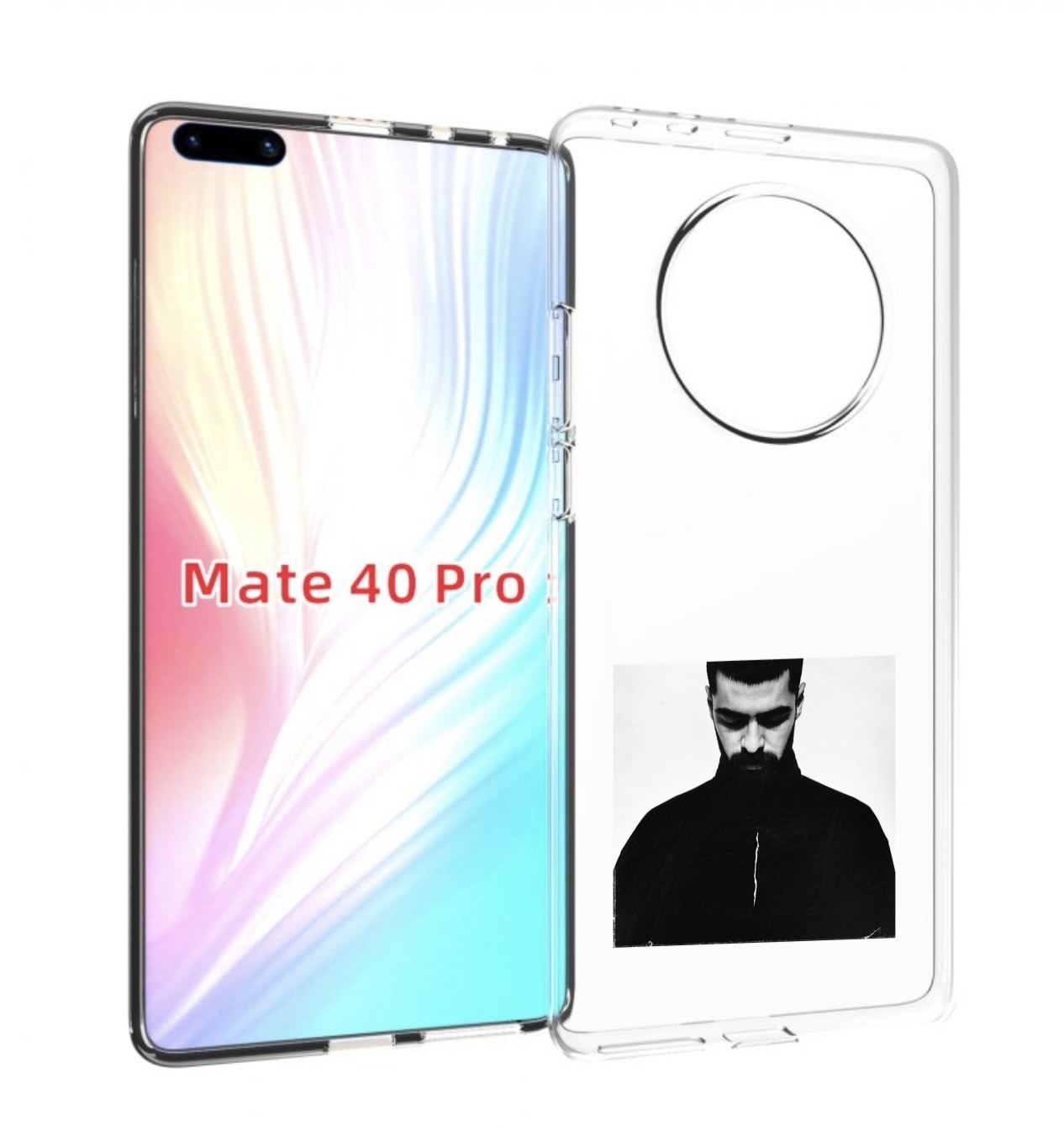 

Чехол MyPads Buster Keaton Miyagi мужской для Huawei Mate 40 Pro (NOH-NX9), Прозрачный, Tocco