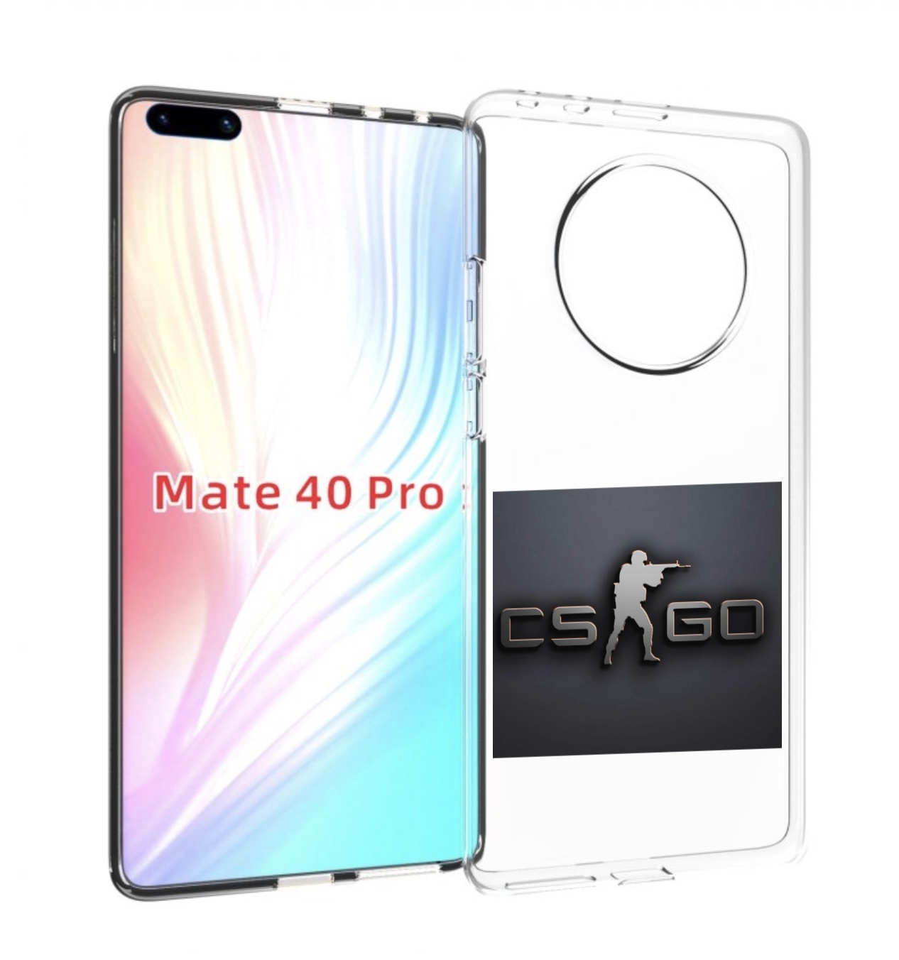 

Чехол MyPads CS go логотип мужской для Huawei Mate 40 Pro (NOH-NX9), Прозрачный, Tocco