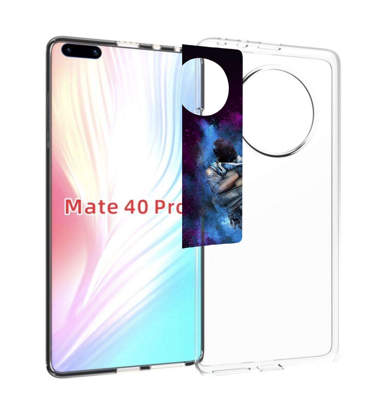 

Чехол MyPads CS-go-террорист для Huawei Mate 40 Pro (NOH-NX9), Прозрачный, Tocco