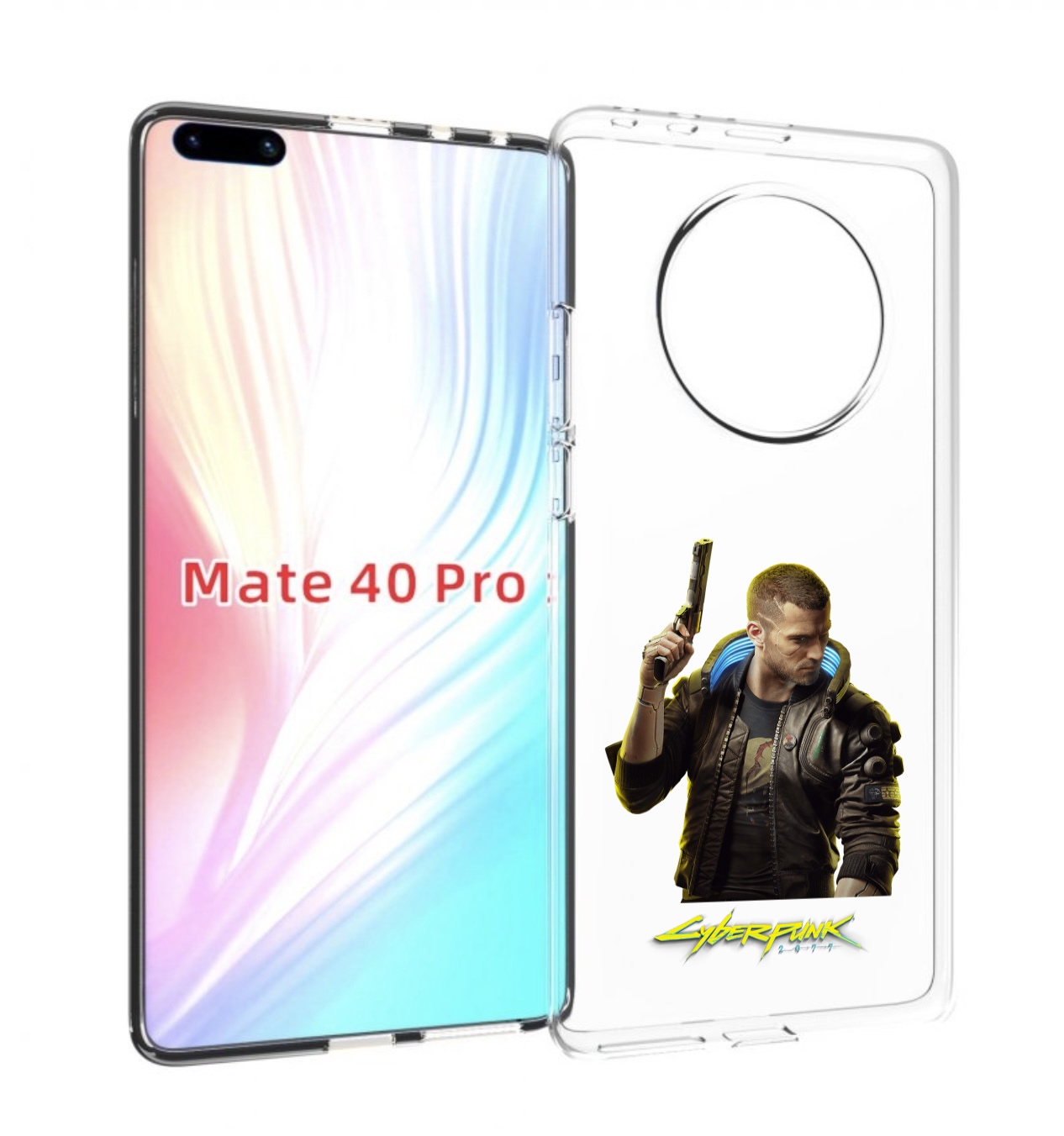 

Чехол MyPads Cyberpunk-2077 для Huawei Mate 40 Pro (NOH-NX9), Прозрачный, Tocco
