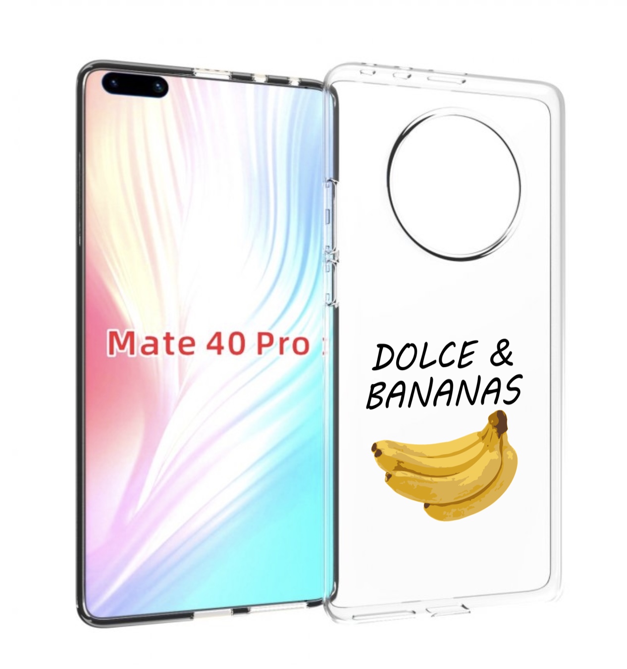 

Чехол Mypads Dolce Банан Для Huawei Mate 40 Pro (Noh-Nx9), Прозрачный, Tocco