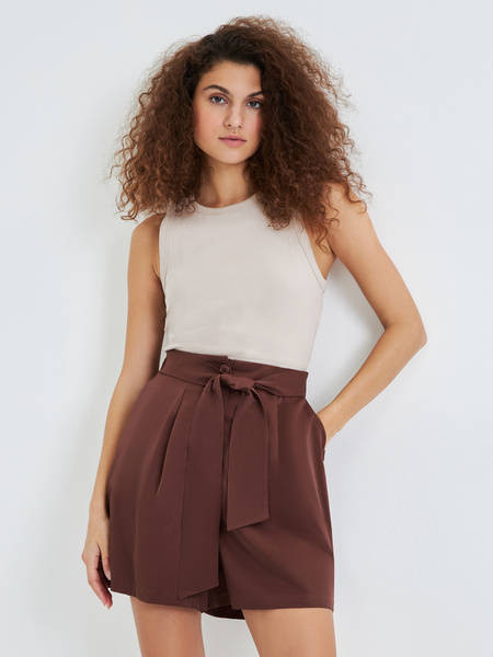 

Шорты женские ZARINA 3226241751 коричневые XS, Коричневый, 3226241751