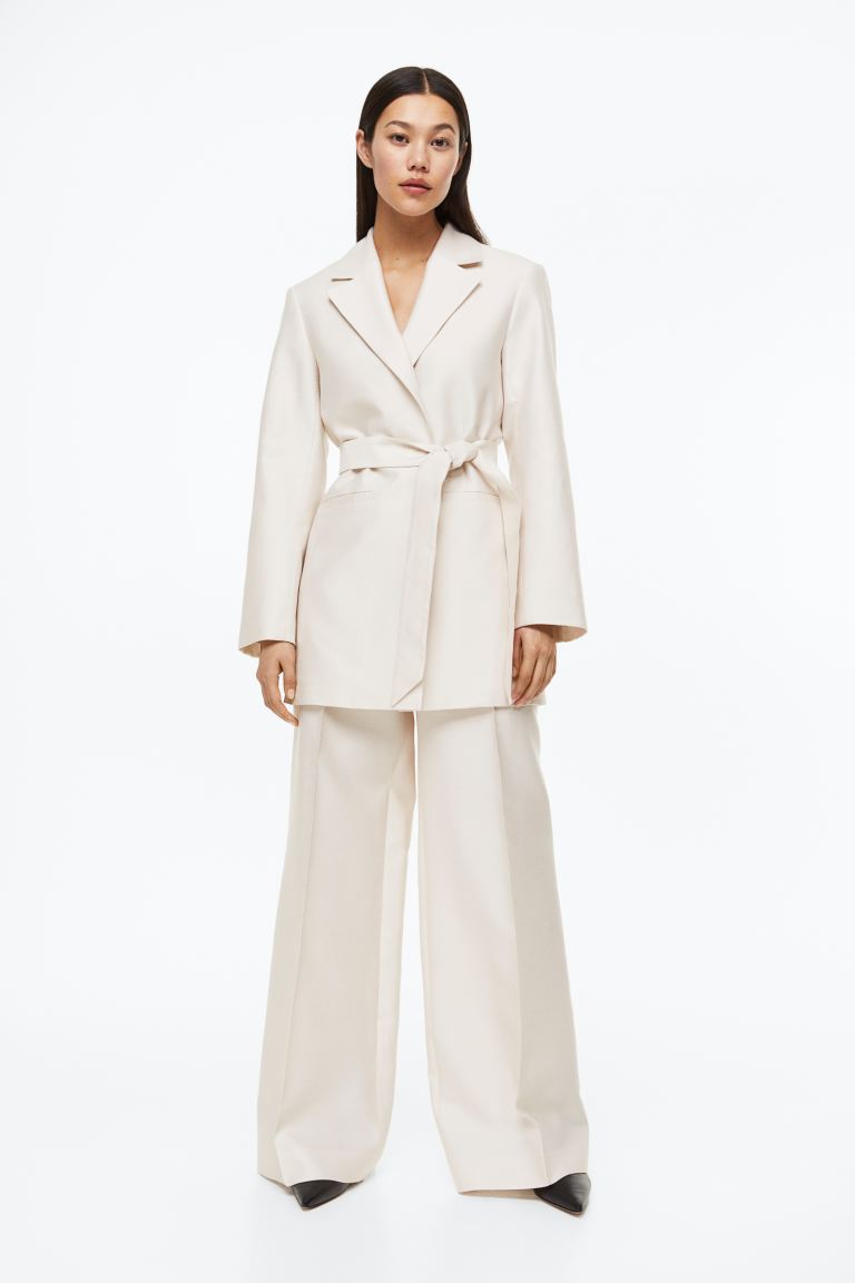 

Брюки женские H&M 1114525002 белые 38 EU (доставка из-за рубежа), 1114525002