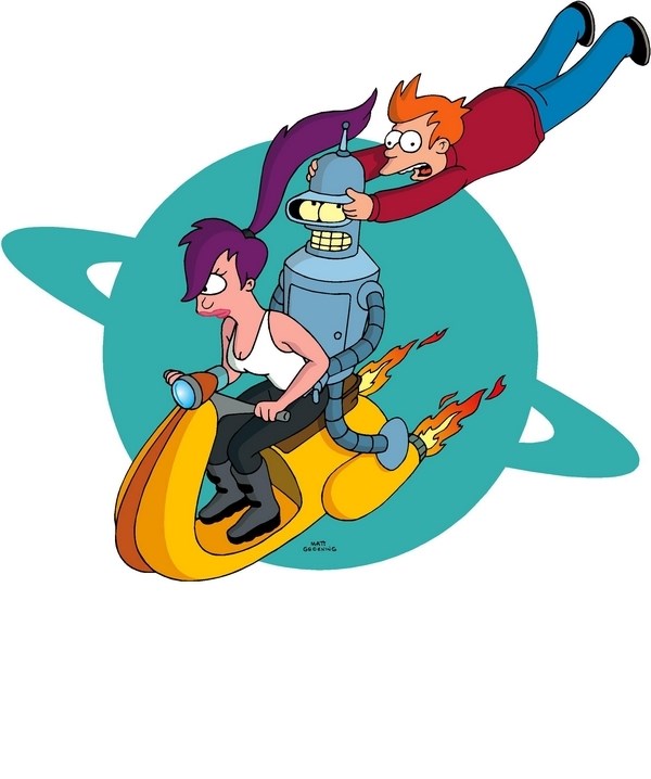 

Постер к мультфильму "Футурама" (Futurama) 50x70 см