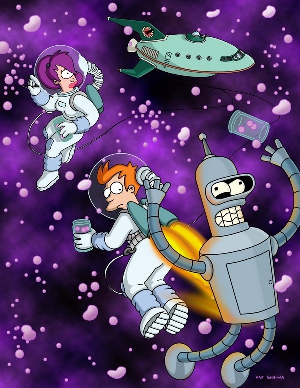 

Постер к мультфильму "Футурама" (Futurama) A4
