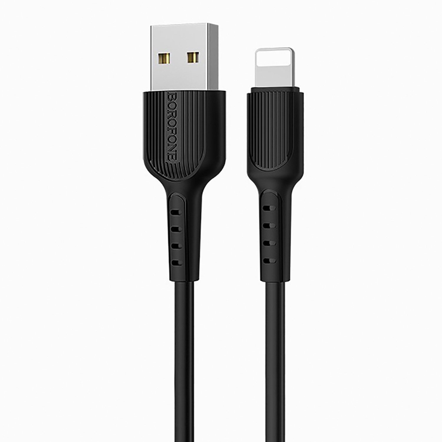 

Дата-кабель USB универсальный Lightning Borofone BX16 Easy (черный)