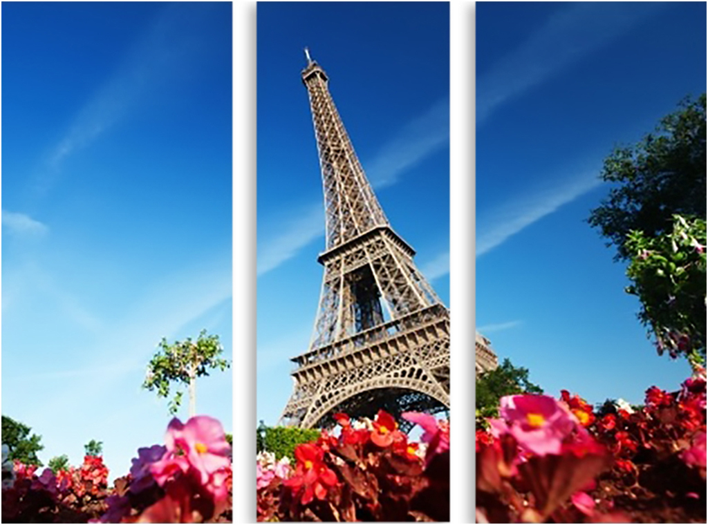 

Картина модульная на холсте Модулка Сердце Парижа 170x135 см, 2743