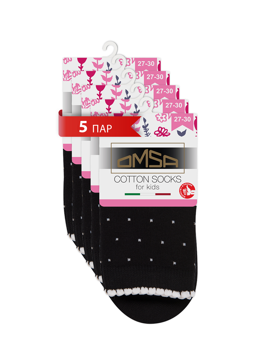 

Носки детские Omsa Calzino 22P31 SNL-582624, Nero, 38, Черный, Calzino 22P31