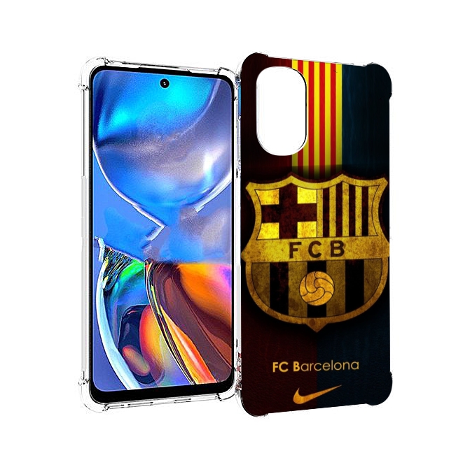 

Чехол MyPads фк барселона мужской для Motorola Moto E32, Прозрачный, Tocco