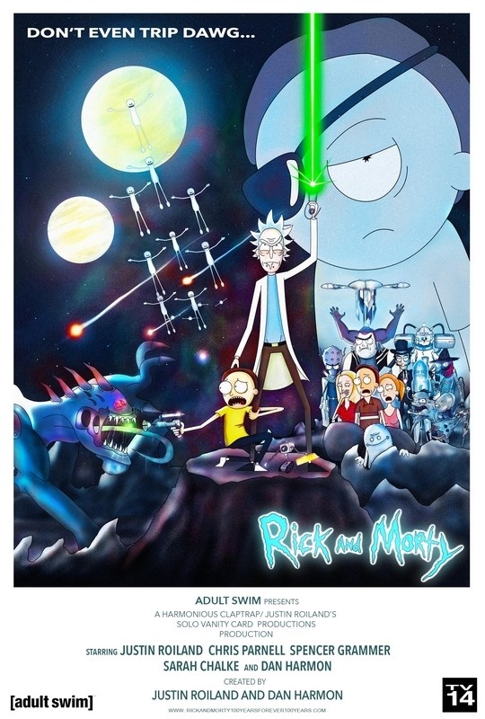 

Постер к мультфильму "Рик и Морти" (Rick and Morty) A2