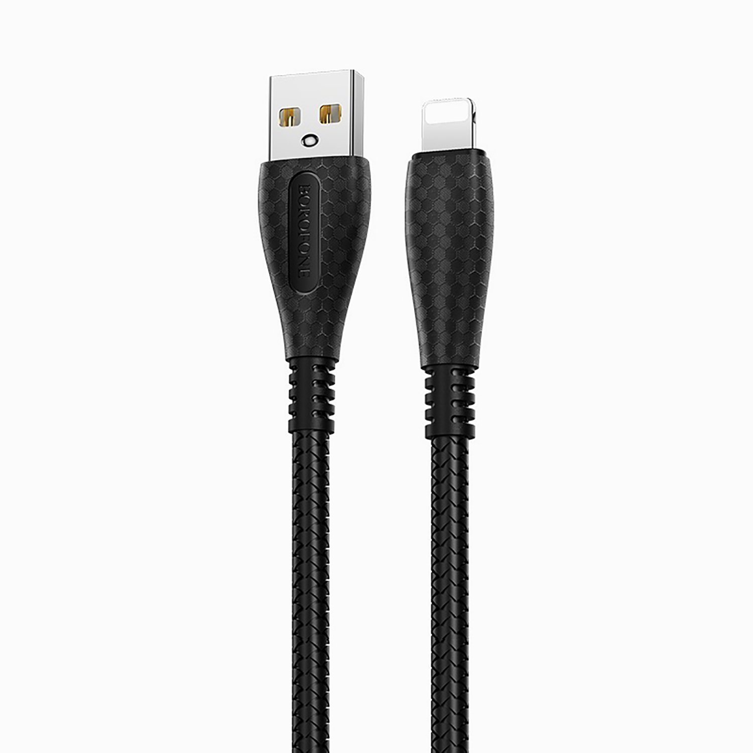 

Дата-кабель USB универсальный Lightning Borofone BX38 Cool (черный)