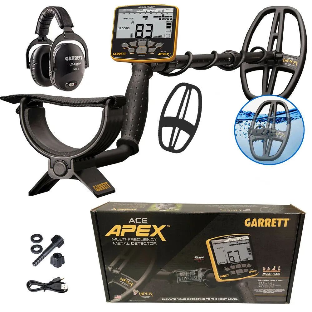 Металлоискатель Garrett ACE Apex c катушкой Raider 8,5х11