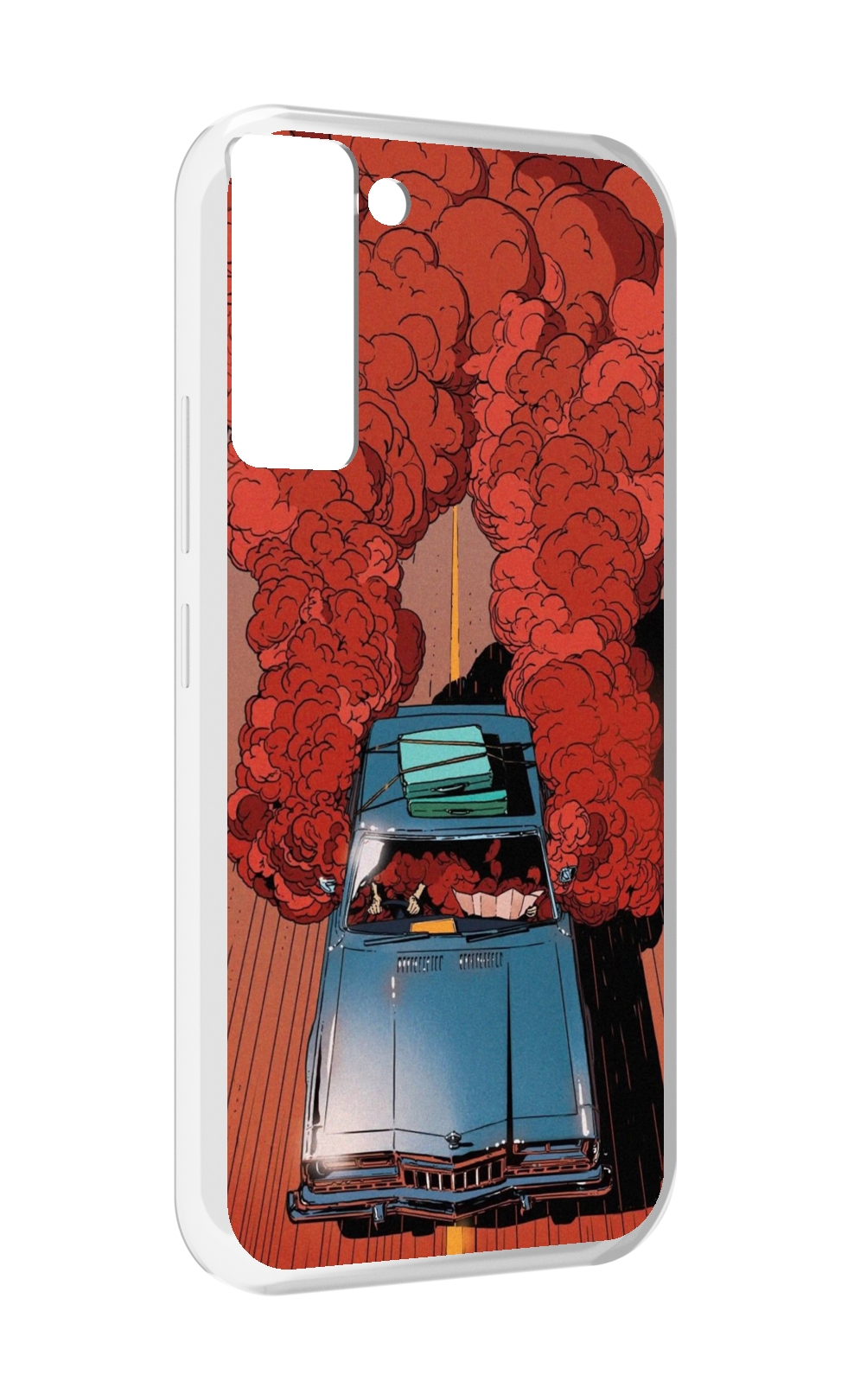 

Чехол MyPads машина мчится с дымком для Tecno Pop 5 LTE / Pop 5 Pro, Прозрачный, Tocco