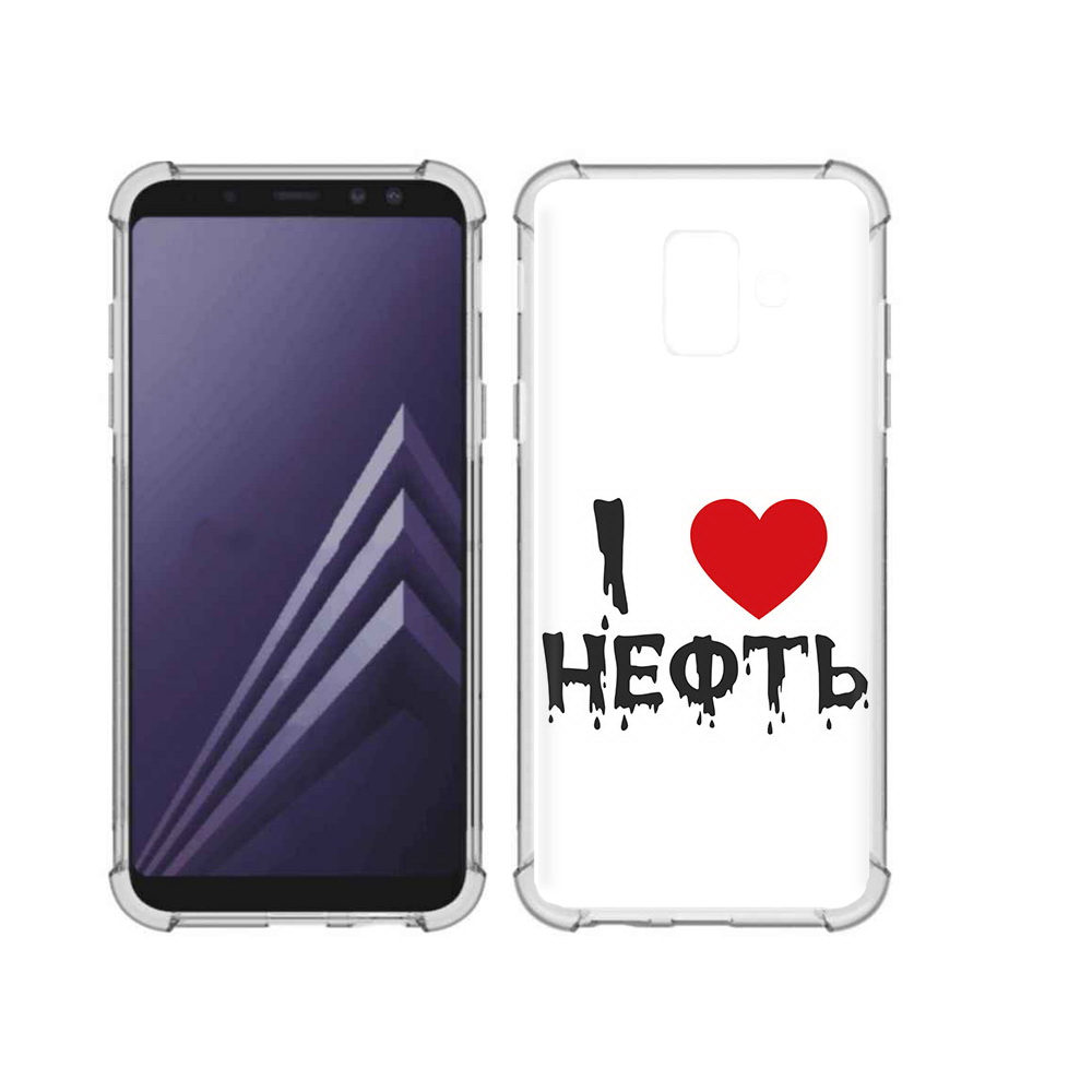 

Чехол MyPads Tocco для Samsung Galaxy A6 (2018) нефть (PT111558.582.522), Прозрачный, Tocco