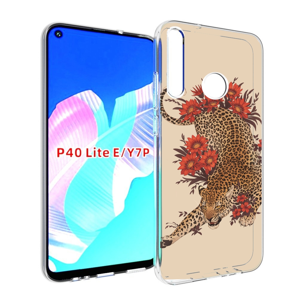 

Чехол бампер MyPads тигр-из-цветов для Huawei P40 Lite E, Прозрачный, Tocco