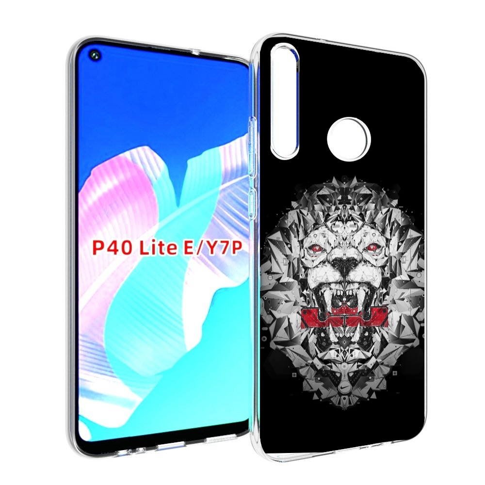 

Чехол бампер MyPads тигр-с-гранями-черно-белый для Huawei P40 Li, Прозрачный, Tocco