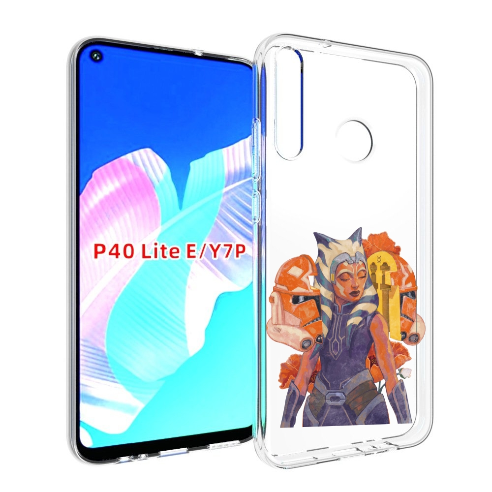 

Чехол бампер MyPads тогрута-асока-тано для Huawei P40 Lite E, Прозрачный, Tocco