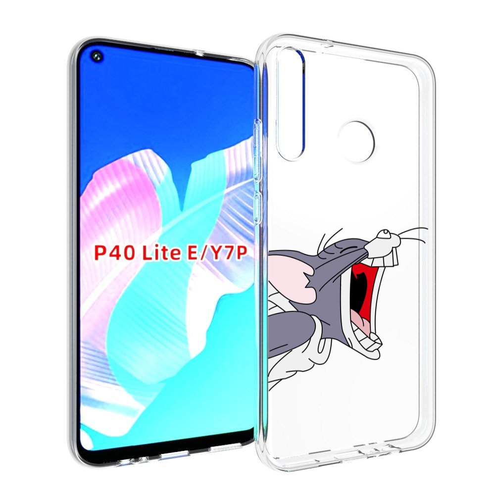 

Чехол бампер MyPads том-голодный для Huawei P40 Lite E, Прозрачный, Tocco