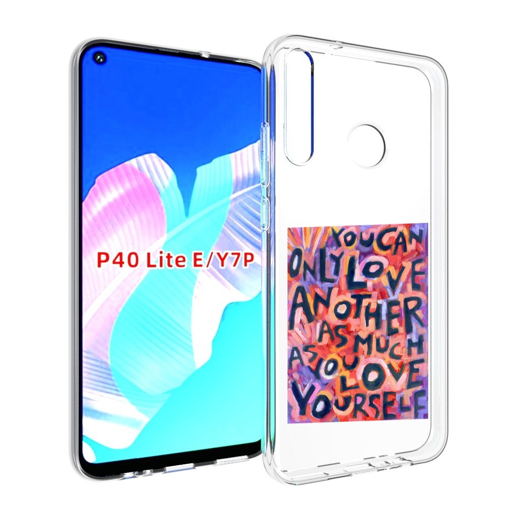 

Чехол бампер MyPads ты-можешь-только-любить для Huawei P40 Lite, Прозрачный, Tocco