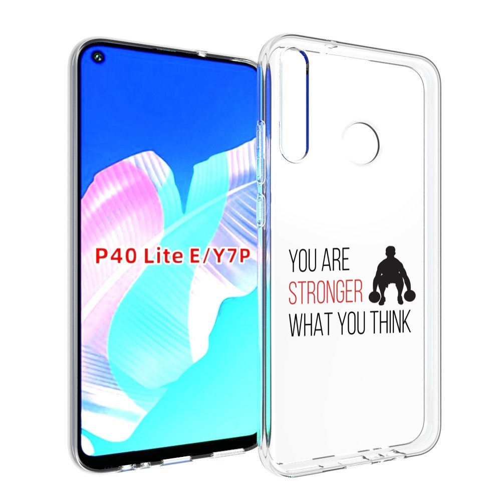 

Чехол бампер MyPads ты-сильнее-чем-думаешь для Huawei P40 Lite E, Прозрачный, Tocco