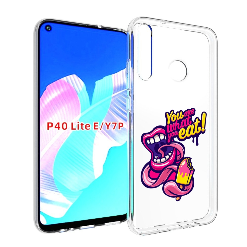 

Чехол бампер MyPads ты-то-что-ты-ешь для Huawei P40 Lite E, Прозрачный, Tocco