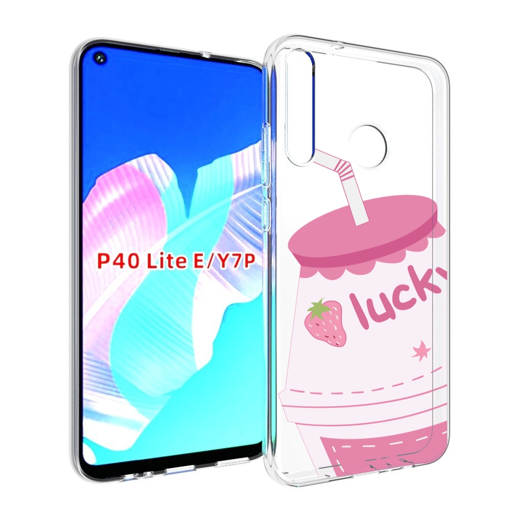 

Чехол бампер MyPads удачный-напиток для Huawei P40 Lite E, Прозрачный, Tocco